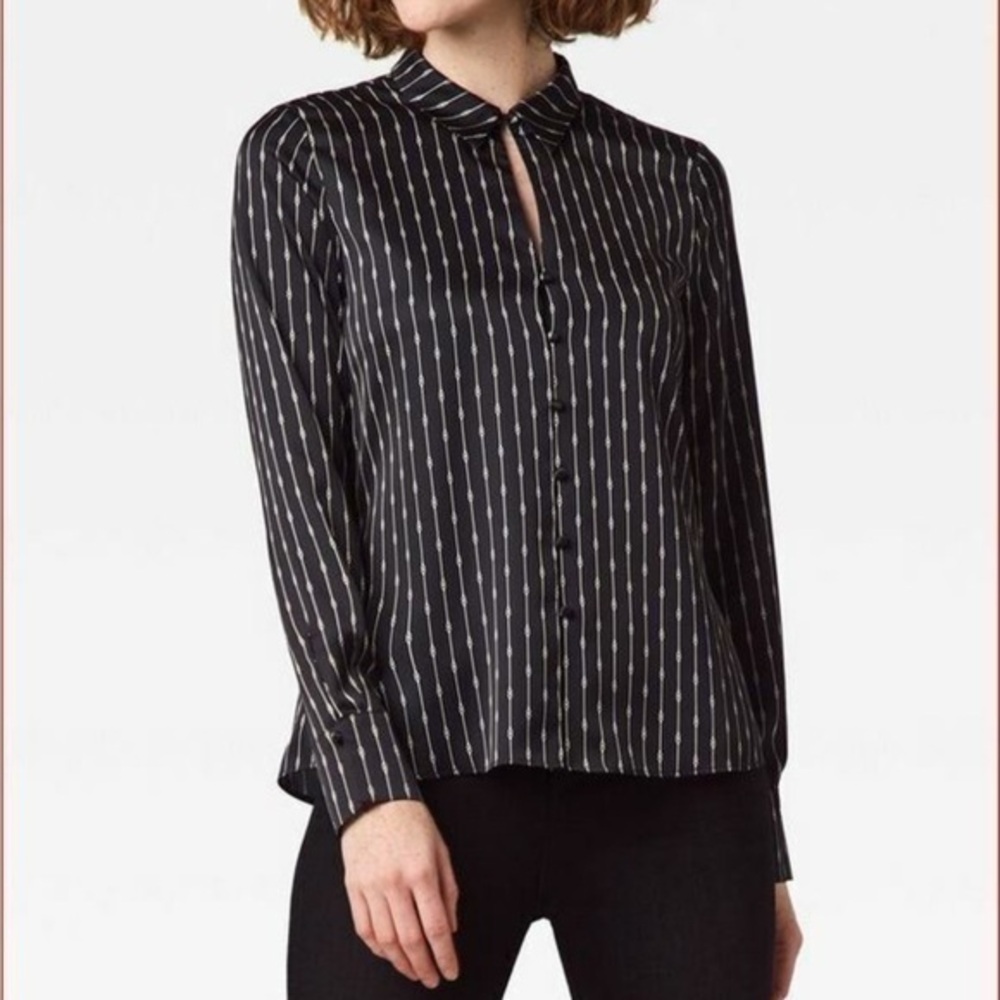 Ecru Long Sleeve Blouse Size Medium